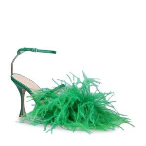 Magda Butrym Ostrich Feather Heels 38